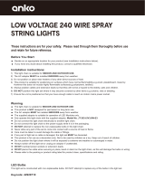 Kmart 42929710 Low Voltage 240 Wire Spray String Lights User manual