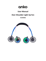 Kmart 42925538 Over Shoulder Light Up Fan User manual