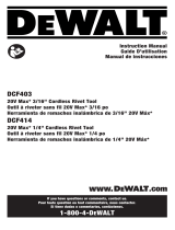 DeWalt DCF403 User manual
