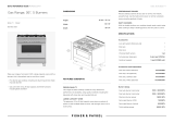 Fisher & Paykel OR36SCG4X1 User guide