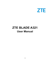 ZTE SRQ-ZTEBLADEA321 User manual