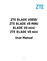 ZTE BLADE V0850 User manual