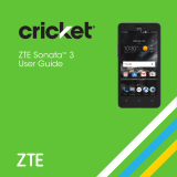 ZTE Sonata 3 Cricket Wireless User manual