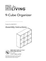 for Living 9-Cube Storage Organizer Owner's manual