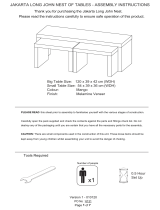 FURNITURE GFW Jakarta Nest of 3 Tables User manual