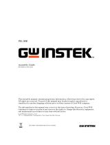 GW Instek PEL-3000 Parallel Rack Assembly Guide User guide