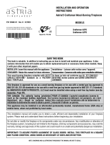 Astria Fireplaces CRAFTSMAN Operating instructions