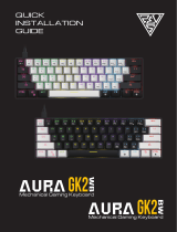 Aura GK2 WB, BW Mechanical Gaming Keyboard User manual