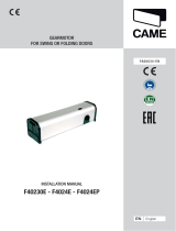 CAME F40230E Installation guide