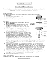 Currey and Company 9492 Installation guide