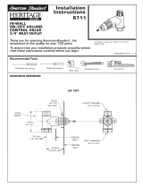 American Standard R711 Installation guide