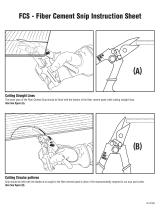 Malco Fiber Cement Siding Snip Operating instructions