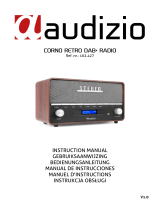 audizio Corno Retro DAB+ Radio Grey Owner's manual