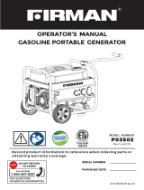 Firman P03502 User manual