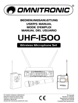 Omnitronic UHF-1500 Operating instructions