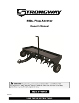 Strongway Tow-Behind Plug Lawn Aerator Owner's manual