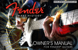 Fender Jeff Beck Stratocaster Rosewood Fingerboard Owner's manual