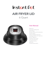 Instant Pot AIR FRYER LID User manual