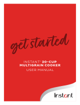 Instant 20-cup Multigrain Cooker User manual
