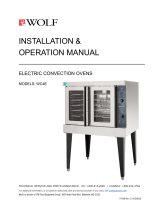 Wolf WC4E Convection Oven Operating instructions