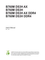 Gigabyte B760M DS3H AX Owner's manual