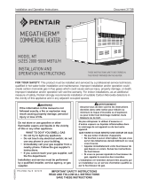 Pentair MegaTherm Commercial Heater (Sizes 2000-5000 MBTU/H) Owner's manual