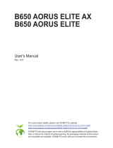 Gigabyte B650 AORUS ELITE AX Owner's manual
