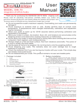 DigiWeigh DW-70 User manual