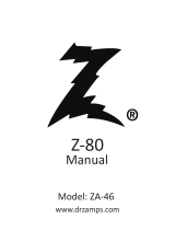 DR. Z Amplification Z-80 Owner's manual