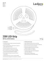 LEDPRO BY NORLUX LED-LIST 230V 50M 100CLIP Installation guide