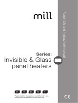 MILL GLASS 700W PANELOVN, HVIT User manual