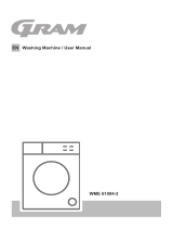 Gram WME 61094-2 VASKEMASKIN User manual