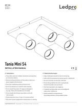 LEDPROBY NORLUX TANIA MINI S4 LAMPE, SVART