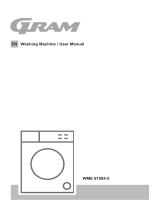 Gram WME 61084-2 VASKEMASKIN Owner's manual