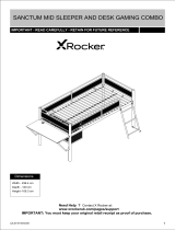 X RockerSANCTUM MID SLEEPER GAMINGSENG MED SKRIVEBORD