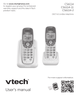VTech DECT 6.0 Cordless Telephone Answering System User manual