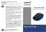 VTech VCS704 Quick start guide