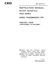 CKD MW4G※2-T8D Series (DeviceNet) User manual