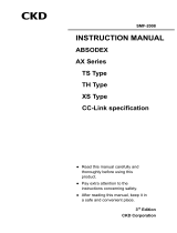 CKD AX Series (TS / TH / XS) CC-Link User manual