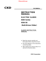 CKD KBB-50 Series(Belt shaft) User manual