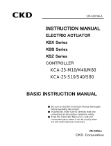 CKD KCA-25-M / KCA-25-S Series User manual
