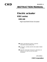 CKD KBX-60(High-load Belt-Driven) User manual