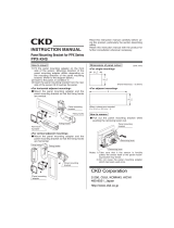 CKDPPX Series Panel mounting bracket