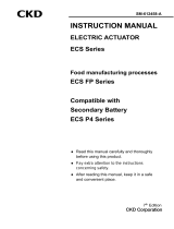 CKD ECS Series(servo motors ) User manual