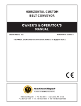 AGI 1030621CE Horizontal Custom Belt Conveyor Owners & Operators Manual