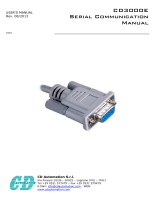 CD Automation CD3000E Serial Communication User manual