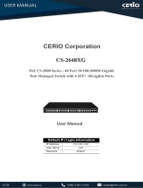 Cerio CS-2648XG User manual