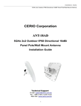 Cerio ANT-18AD Installation guide