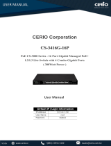 Cerio CS-3416G-16P User manual
