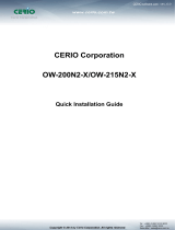 Cerio OW-215N2-X Quick Installation Guide